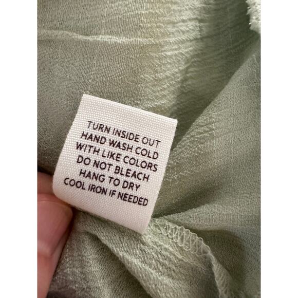 Blu Pepper Anthropologie | NWT Light Green Crepe Ruffle Tank Top | Size Small - Picture 9 of 10